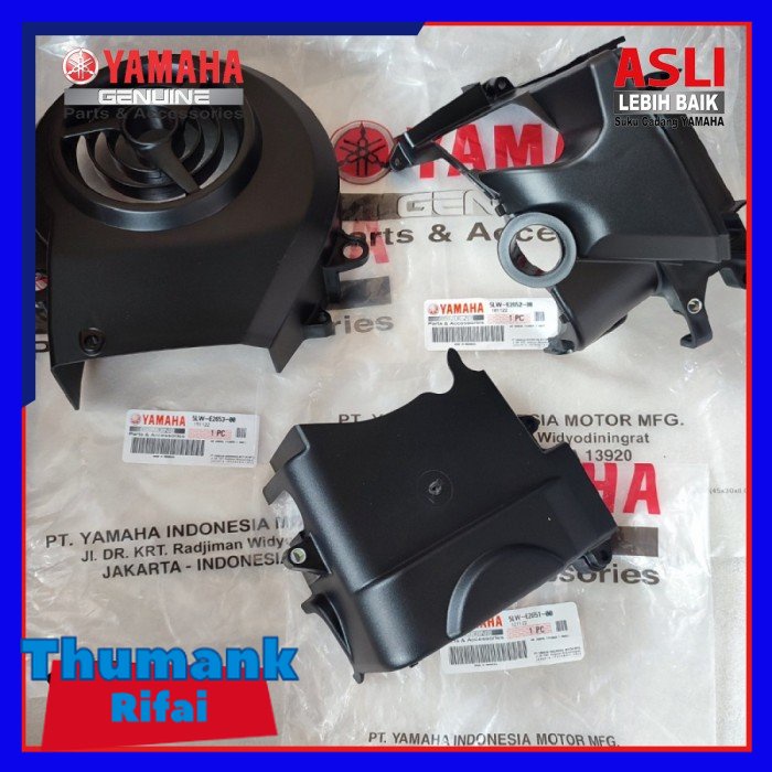 MESIN ENGINE FAN COVER SET 3 PCS MIO SPORTY NOUVO ORIGINAL ORI YAMAHA ...