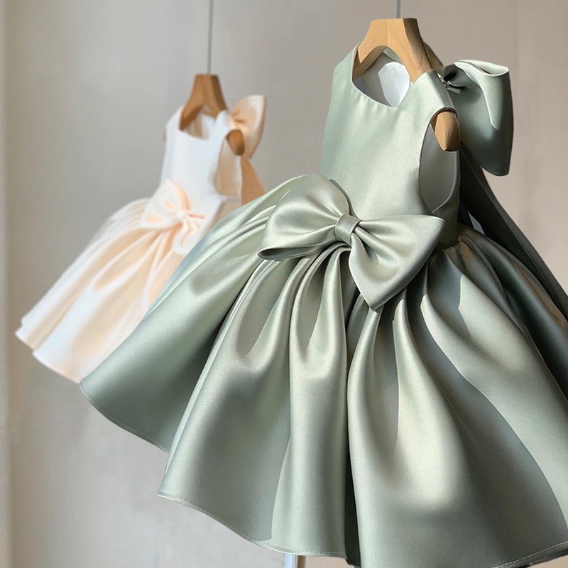 Summer Pageant Child Ceremony Baptism Year Birthday Dress For