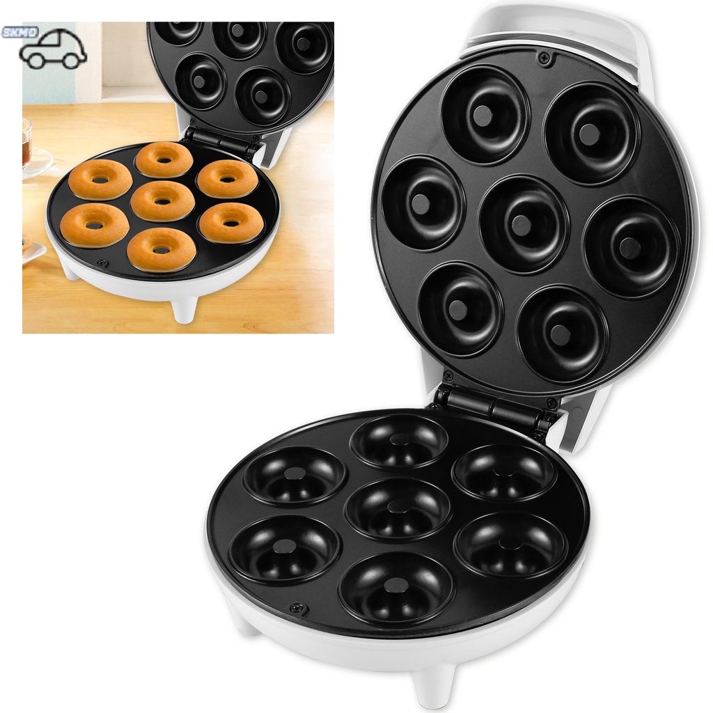 Mini Doughnut Maker 1200W NonStick Donut Maker Machine 7 Holes Round