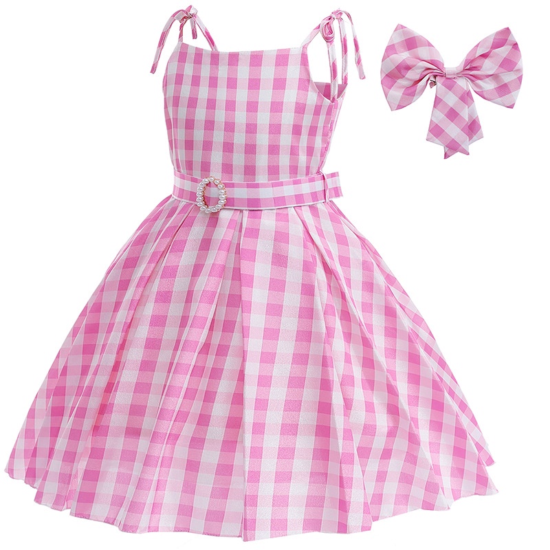 blue dress for baby girl Barbie Birthday Outfit – Keepsake Konnections main image 1