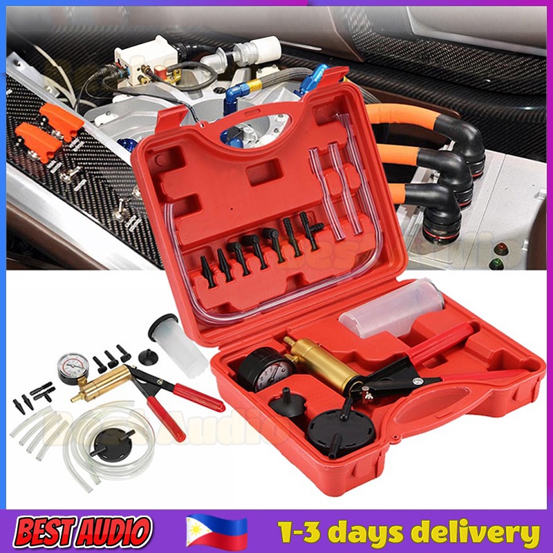 Car Brake Bleeder Adaptor Hand Held Vacuum Pump Pressure Tester Kit Brake Fluids Replacement