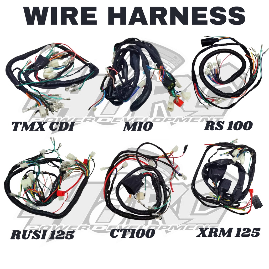 HIRC MOTORCYCLE J2 RACING WIRE HARNESS TMX RS100 XRM WAVE MIO CT100