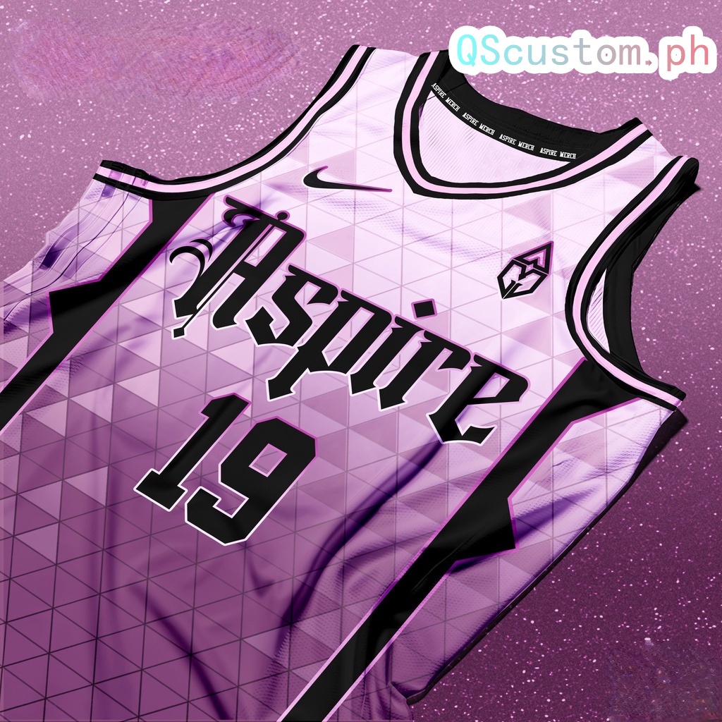 ASPIRE PINK Basketball Jersey Design Up and Down Terno for Men Women