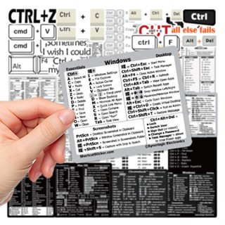 Windows PC Transparent Reference Keyboard Shortcut Sticker / Adhesive ... image.