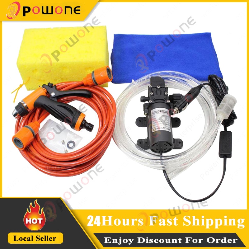 Powone 70w 6l High Pressure Self Priming Electric Car Wash Water Pump 12v Car Washer Washing 1952