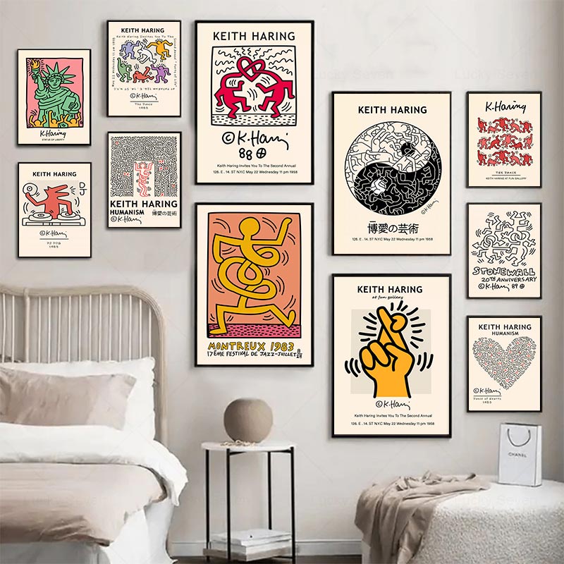 Keith Art Exhibition Pictures Poster Abstract Vintage Pop Pisa Print ...