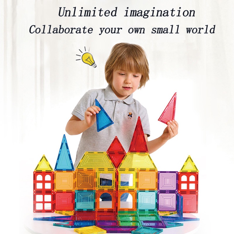 3D Magnet Building Blocks Educational Toys DIY Designer Building Model ...