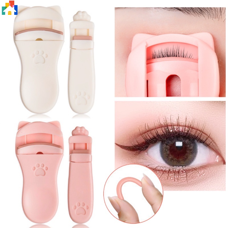2Pcs/Set Cute Cat Claw Design Eyelashes Curler Long Lasting