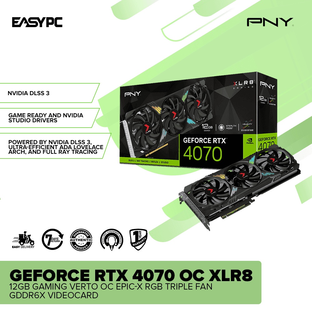GeForce RTX 4070 12GB XLR8 Gaming VERTO Edition