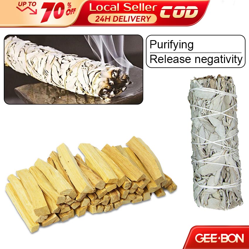 GEEBON Salvia White Sage Purification Holy Product Palo Santo Smudging ...