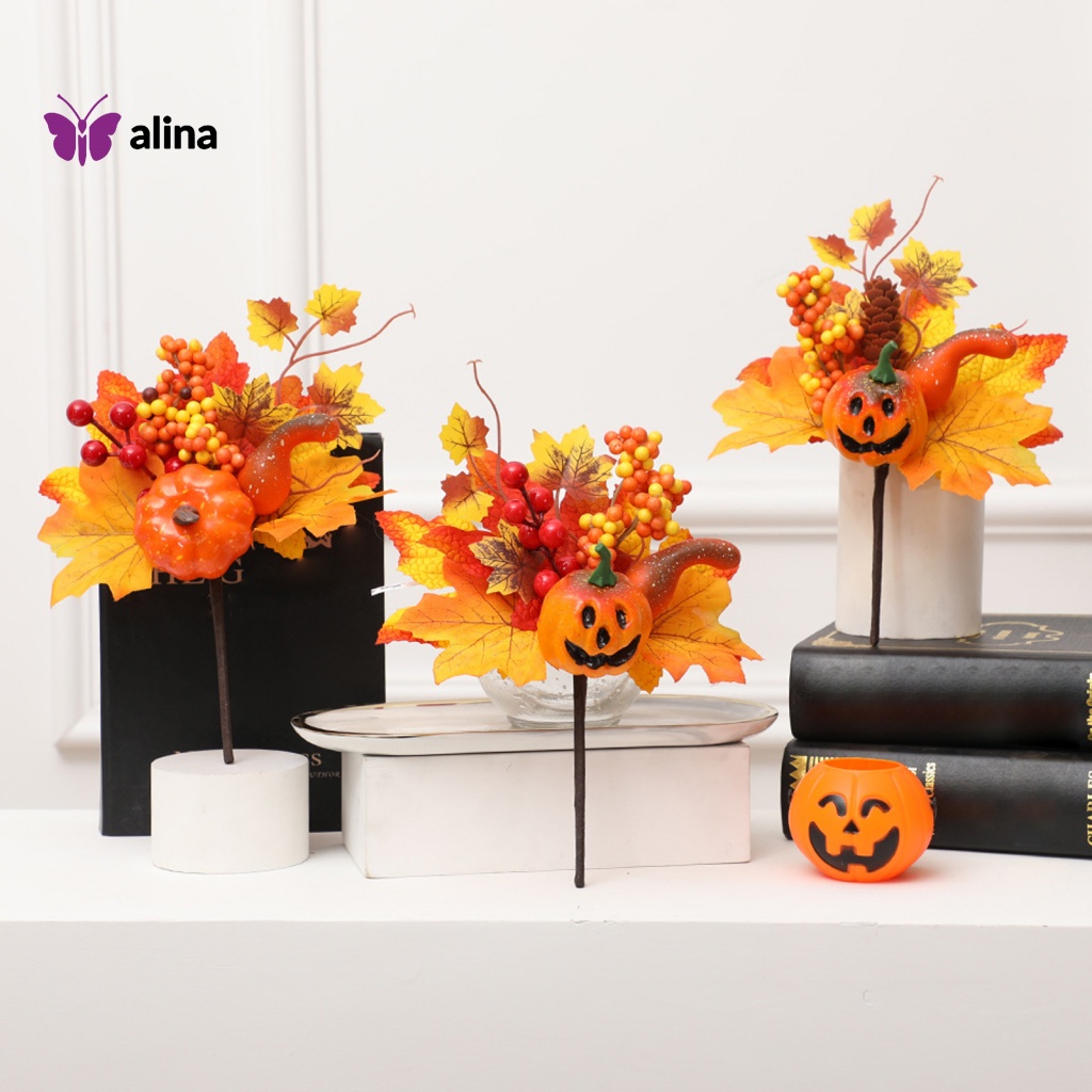 ALINA Artificial Maple Leaf Decoration Autumn-inspired Party ...