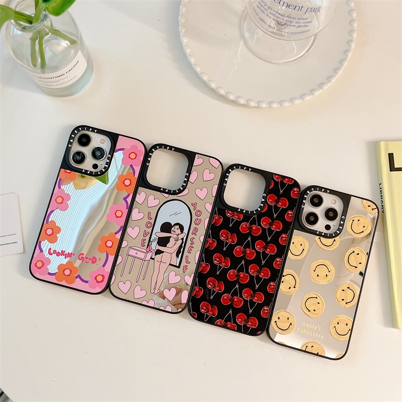 CASETiFY Lookin good Cherries Mirror iPhone Case For 14 Pro Max 11 12 ...