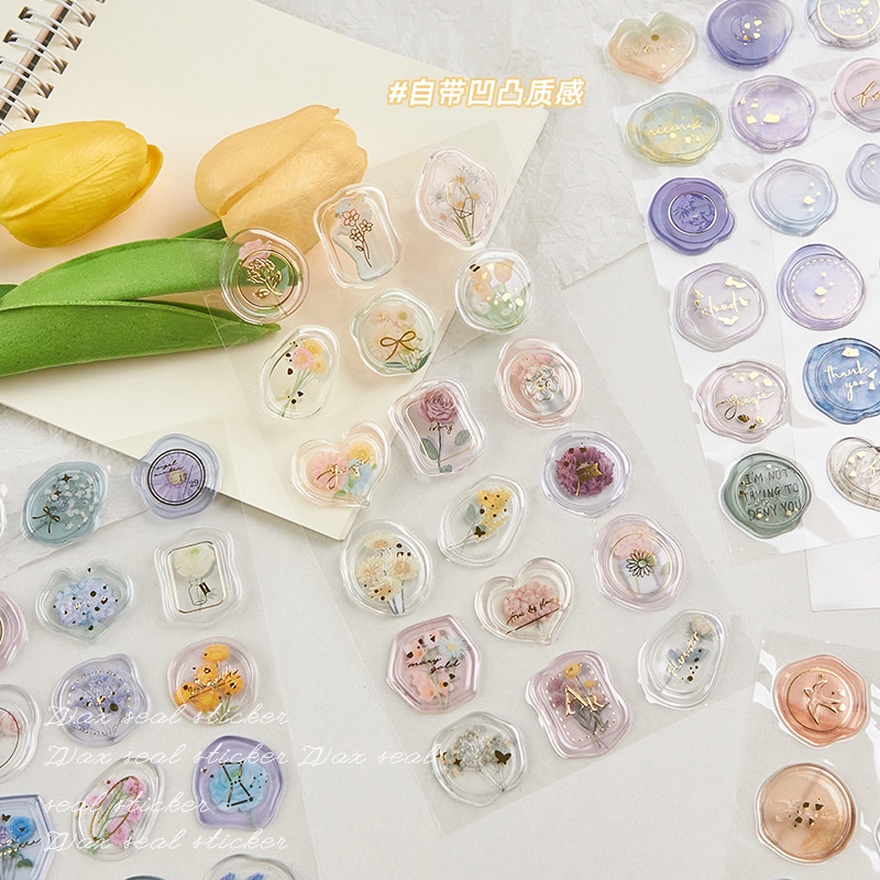 Gilding New Style Fire Lacquer Stickers Student Crystal Transparent