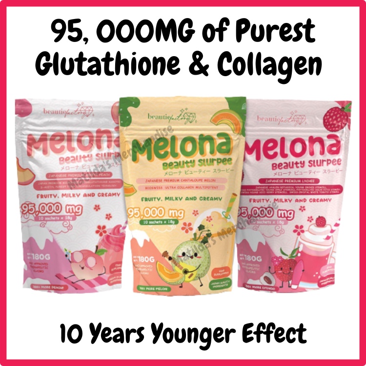 Melona Collagen Drink Beauty Milk Collagen & Glutathione Slurpee With 3