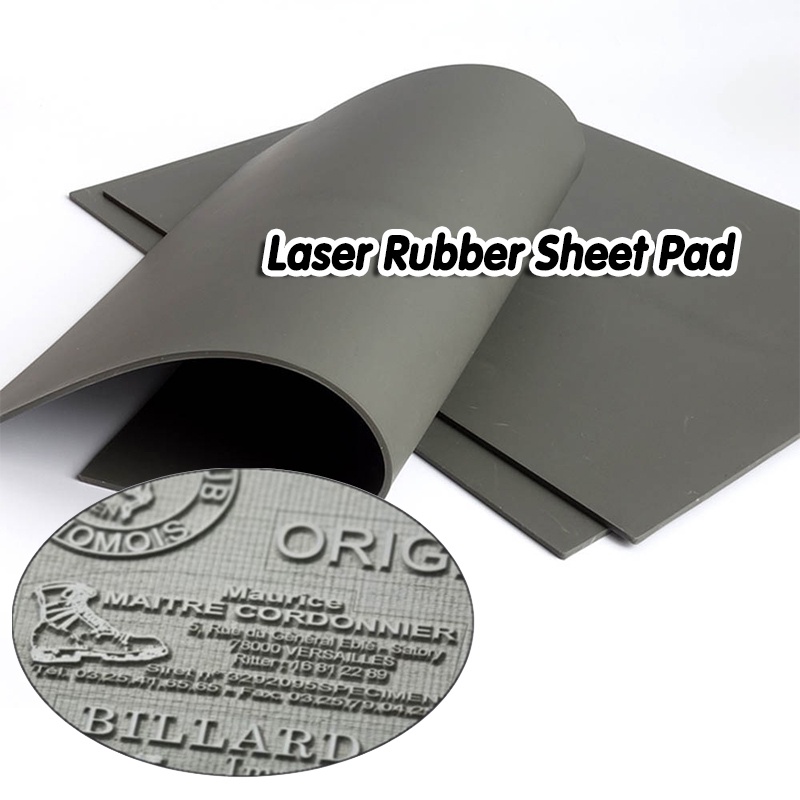 A4 Laser Rubber Sheet Pad For Engraving Machine Stamp Rubber Pad for