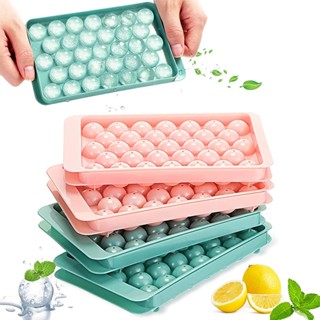 1pcs Ice Tray Ice Cube Ice Box Freezer Mold Freezer Household Refrigerator  Homemade Net Red Frozen Ice Box With lid Silicone