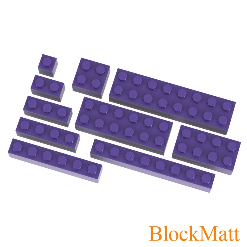 Brick Purple Color Classic DIY Building Blocks Thick Figures Bricks ...