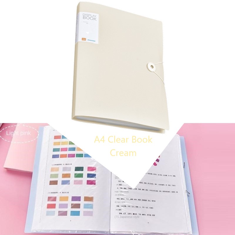 Clear Book Folder File Organizer Clear Folder A4 Presentation Book 30