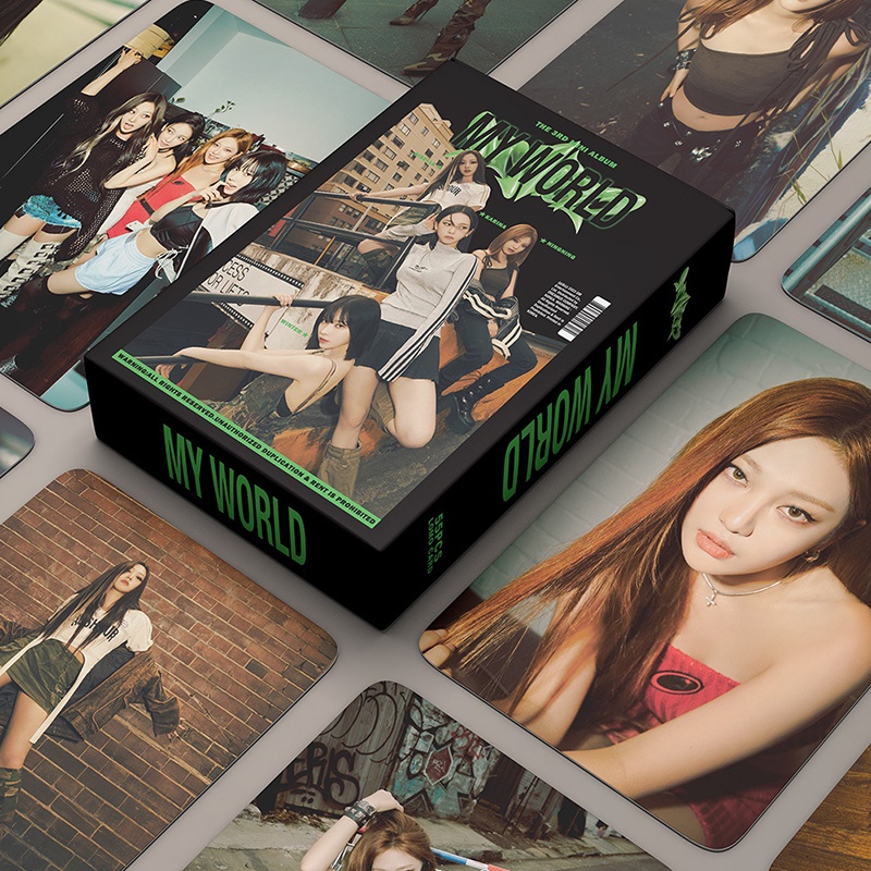55PCS AESPA Lomo Photocards AESPA 2023 Nouvel Album Lomo Cartes AESPA Mini Photo Cards Kpop AESPA Photocards Set Cadeau pour fans(2023