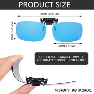 DUOJUAN Clip-on Sunglasses Fashion Flip Up Anti-Glare Eyewear Night ...