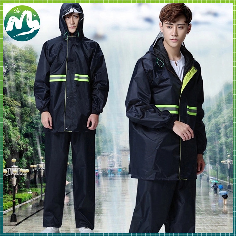 MS Raincoat with reflector Rainsuit raincoat rain coat Waterproof ...