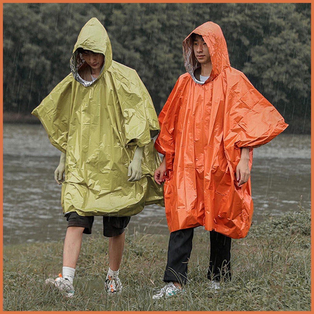 Raincoat Jacket Rain Poncho Jacket Cape Windproof Tearresistant Raincoat with Pocket for