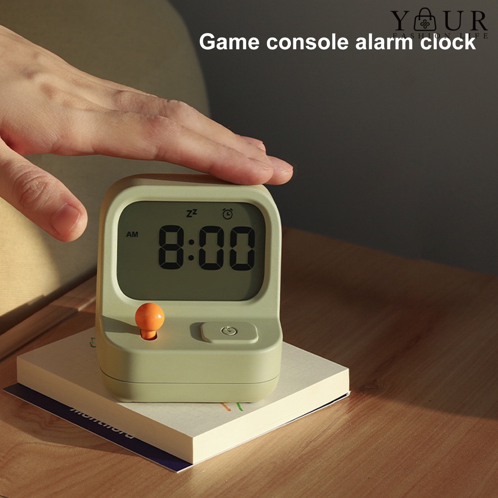 Yourfashionsz Desktop Alarm Clock Retro Game Machine-shaped Electronic ...