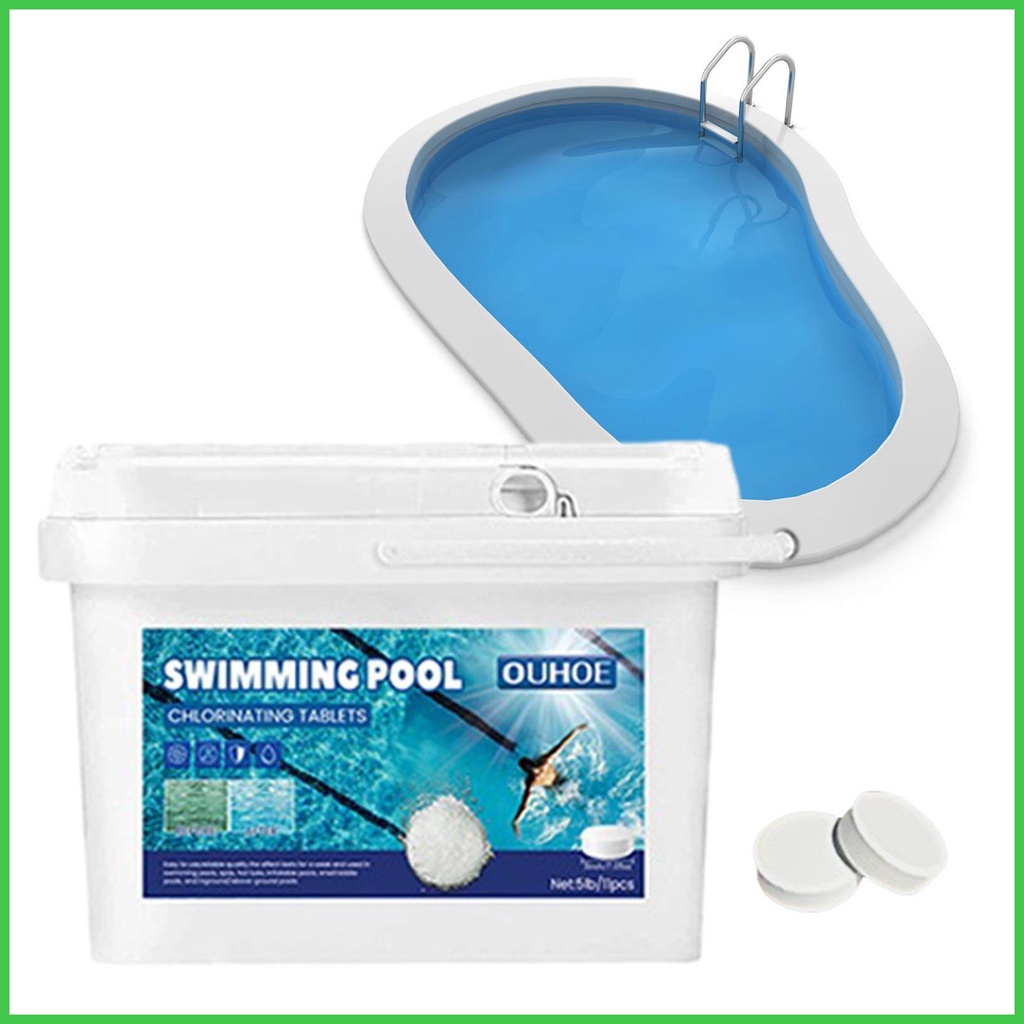 Pool Chlorine Tablets Chlorinating Tabs for Swimming Pools LongLasting Slow Dissolving Easy to