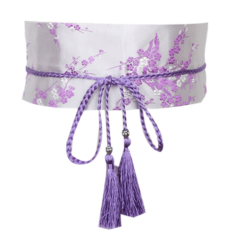 xiangbao Vintage Hanfu Girdle Belt Chinese Elegant Tie Belt for Wrap