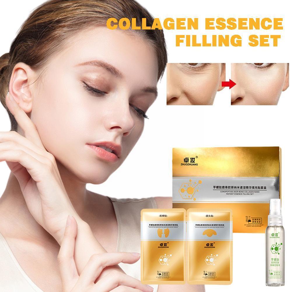 1 set Spiral Peptide Deer Bone Collagen Essence Kit, Japanese Essence ...