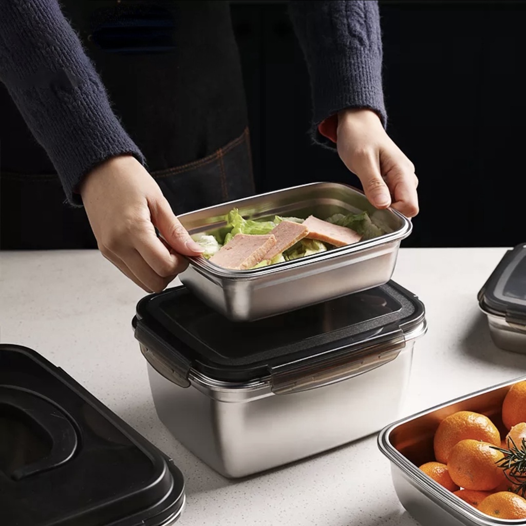 304 thickened stainless student office worker storage lunch box ...