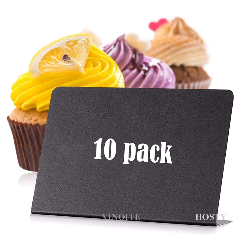 XINQITE 10/20PCS Mini Chalkboard Price Tag Holder Buffet Tags Food