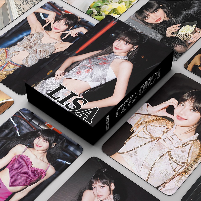 55pcs/box BLACKPINK LISA Photocards 2023 Album LOMO Card Postcard ...