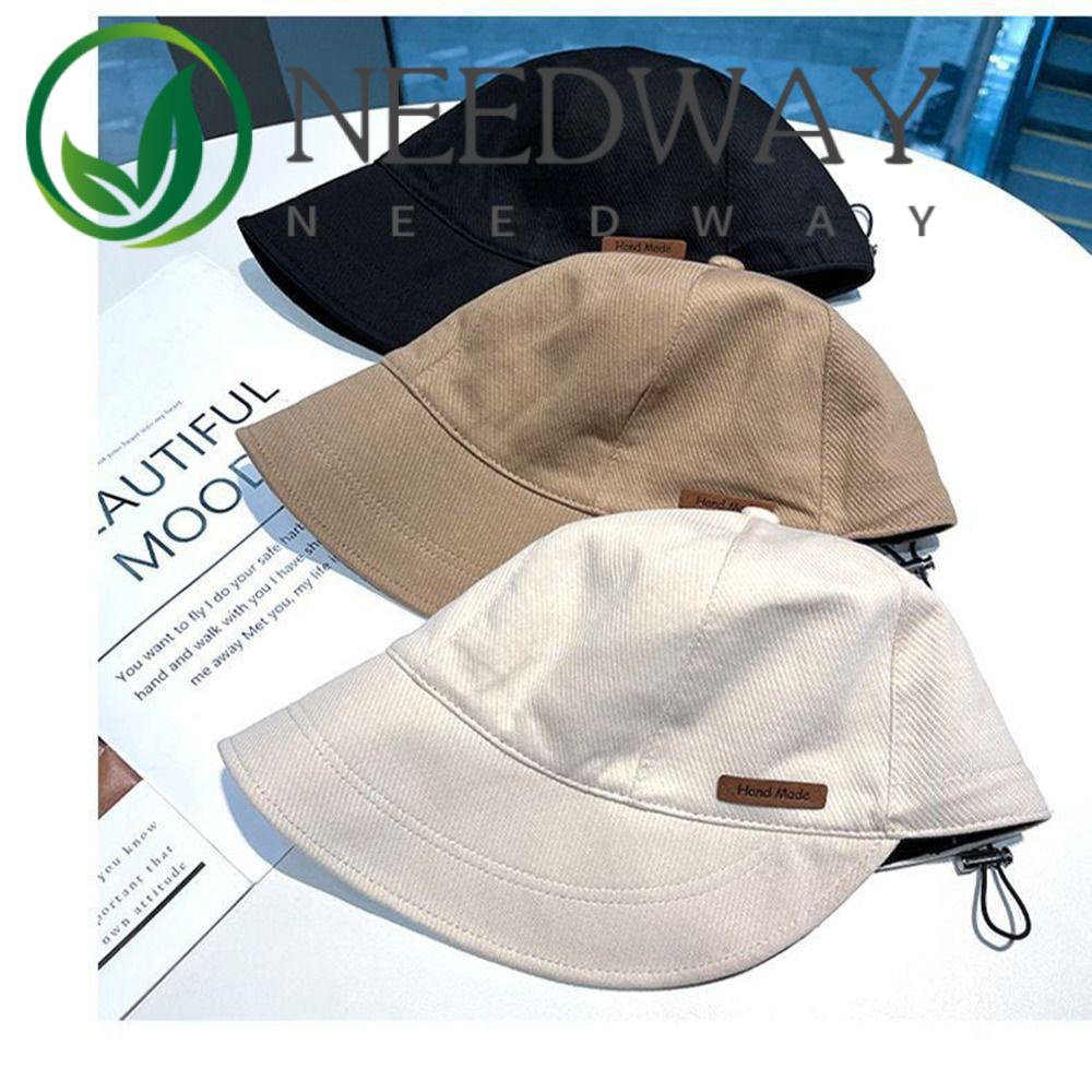 NEEDWAY Fisherman Hat Casual Adjustable Simple For Girls Sun Cap