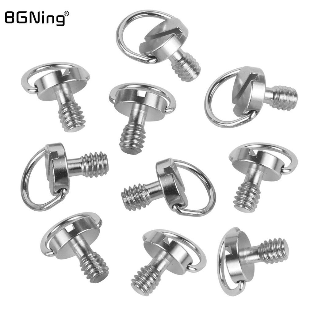 BGNING 10pcs 1/4 Inch DRing Camera Fixing Screw for Quick Release
