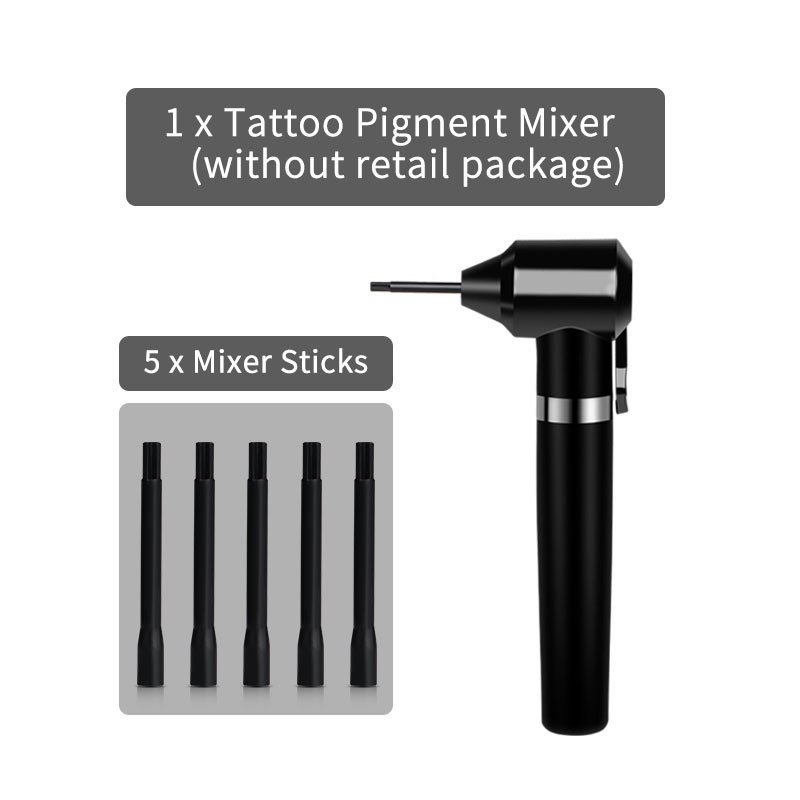 1PC Tattoo Ink Mixer Pen Device with 5PCS Mixing Sticks for Electric ...