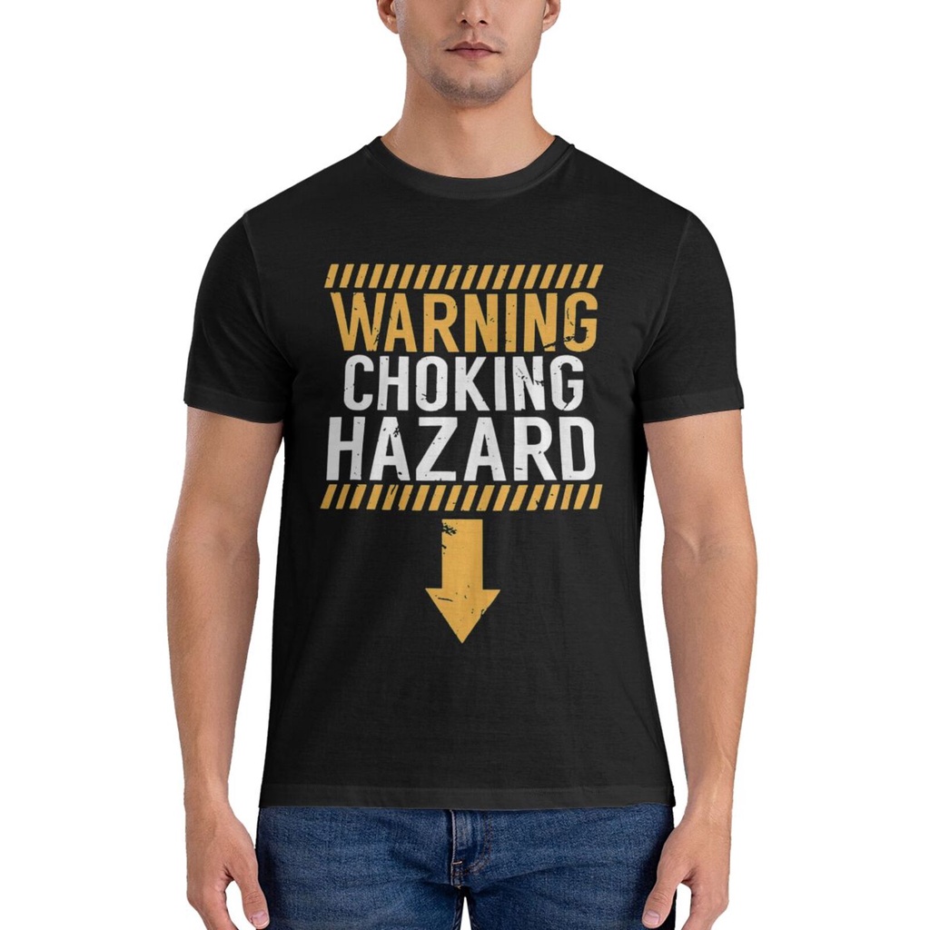 Warning Choking Hazard Diy Tshirt Mans Fashion Printed | Shopee Philippines