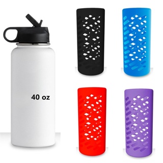 2 pack 32-40oz Protective Silicone Bottle Sleeve for Hydro Flask Anti-Slip  Cover