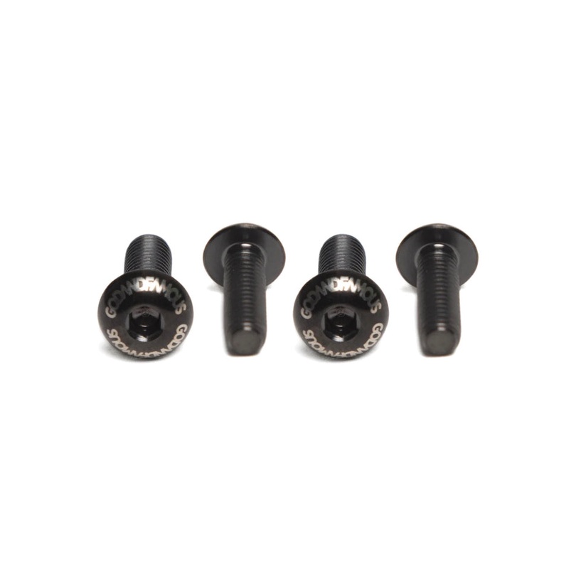 God & Famous Titanium Water Bottle Cage Bolts Black (4Pack) Shopee