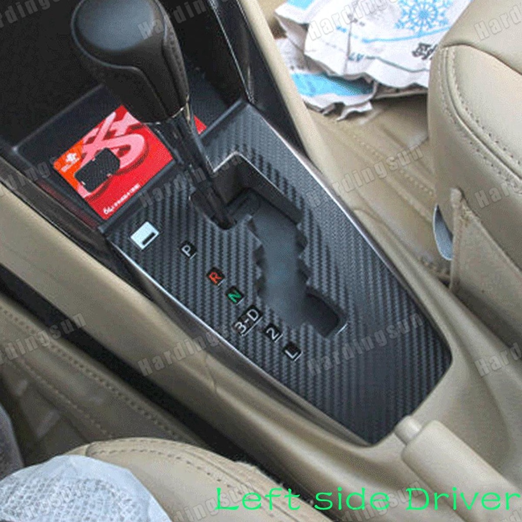 1pcs Carbon Fiber Protection Gear Shift Knob Panel Sticker Cover Case Film Decal Car Styling For