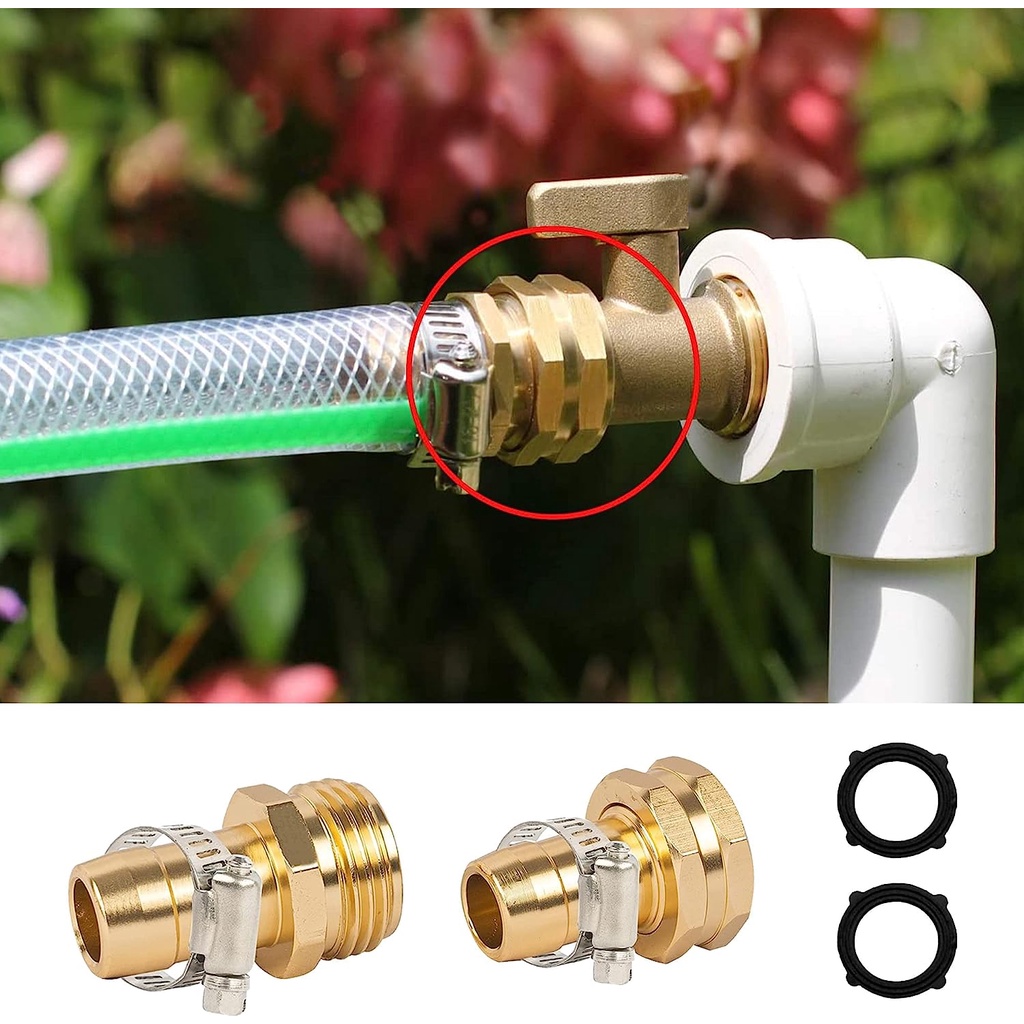 5/8 Garden Hose Repair Fittings Garden Brass Repair Fitting Kit Male