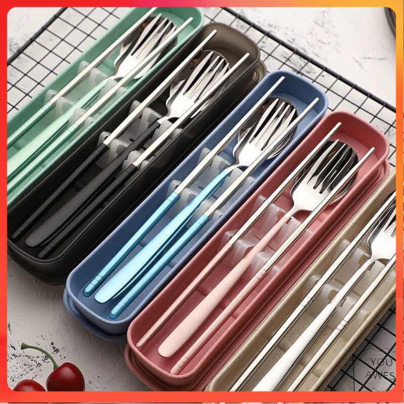 Cutlery 3n1 set ( Fork, Spoon, Chopsticks ) Shopee Philippines