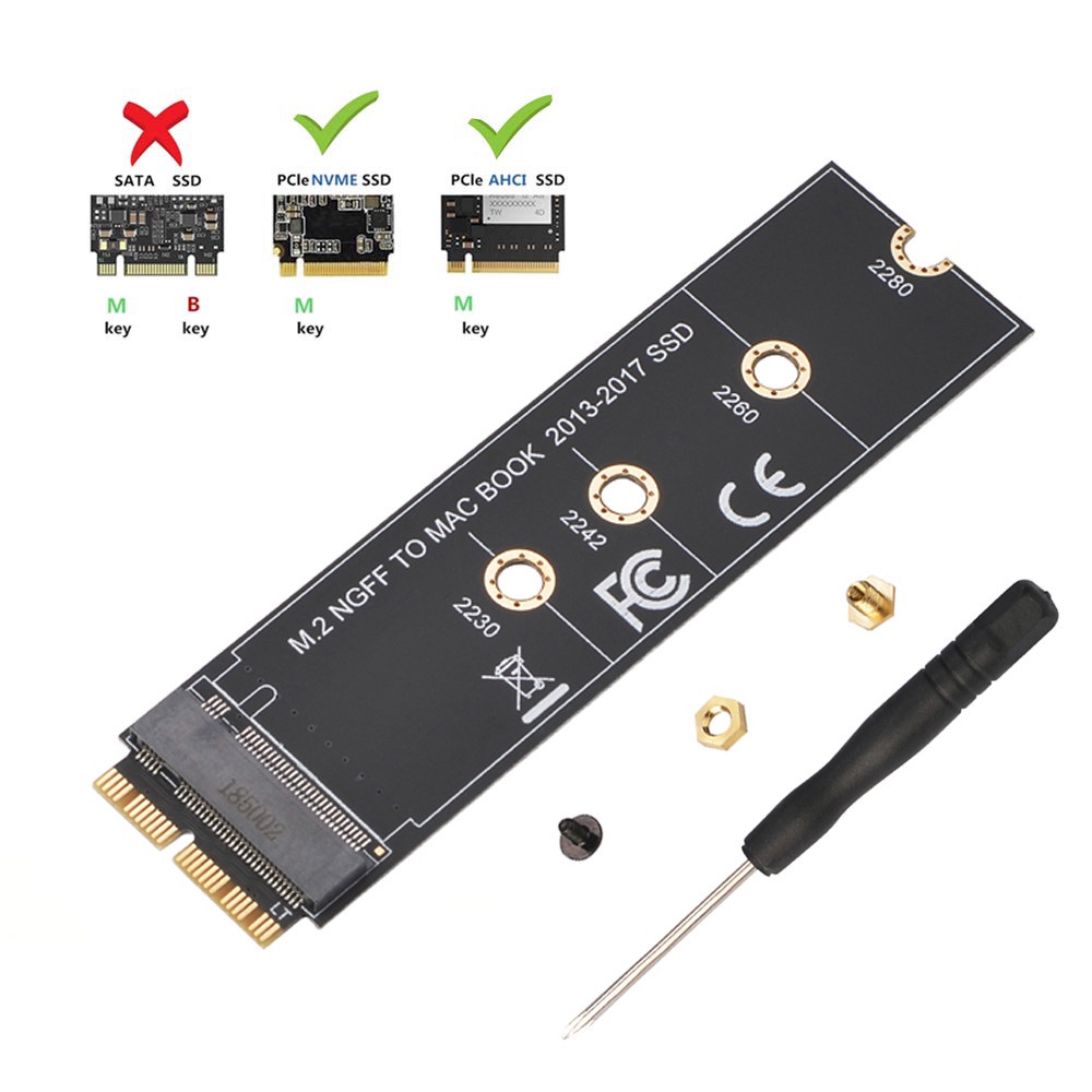 M., United States 2 NVME SSD Convert Adapter Card for MacBook Air Pro ...