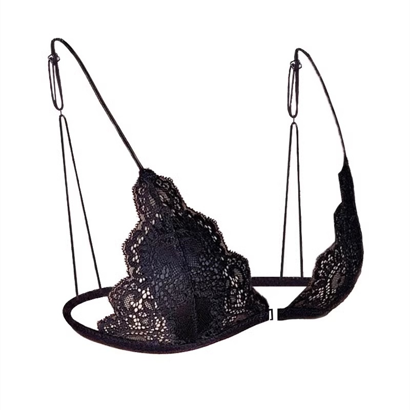 French type Front Closure Sexy Lace Youth Girl Bra Small Chest Ultra ...