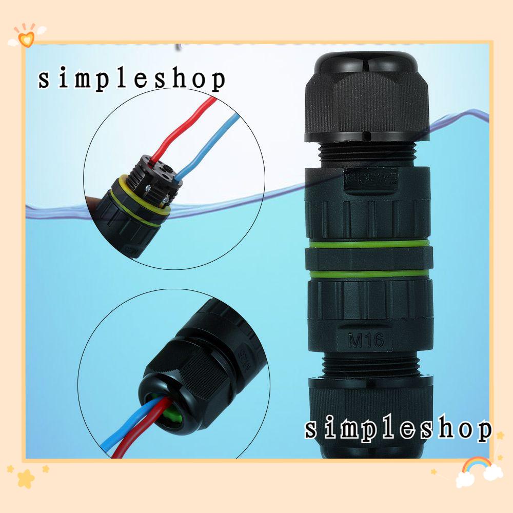 SIMPLE New Waterproof Cable Connector Wiring 2/3/4/5 Pin IP68 ...