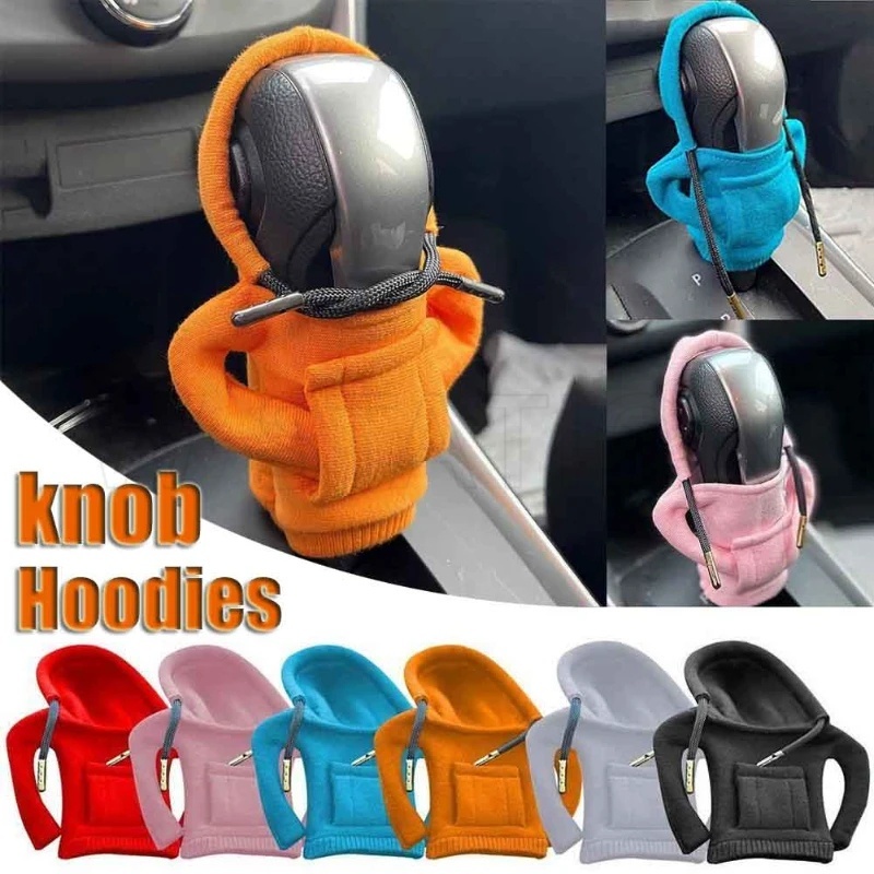 Creative Hoodie Gear Shift Knob Cover Universal Antomobile Racing Shift ...