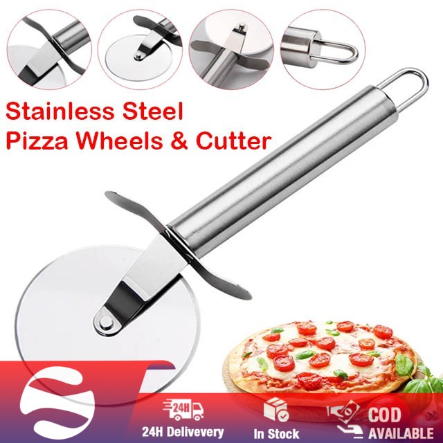 Stainless Steel Pizza Wheels & Cutter Round Pizza divider & Knife