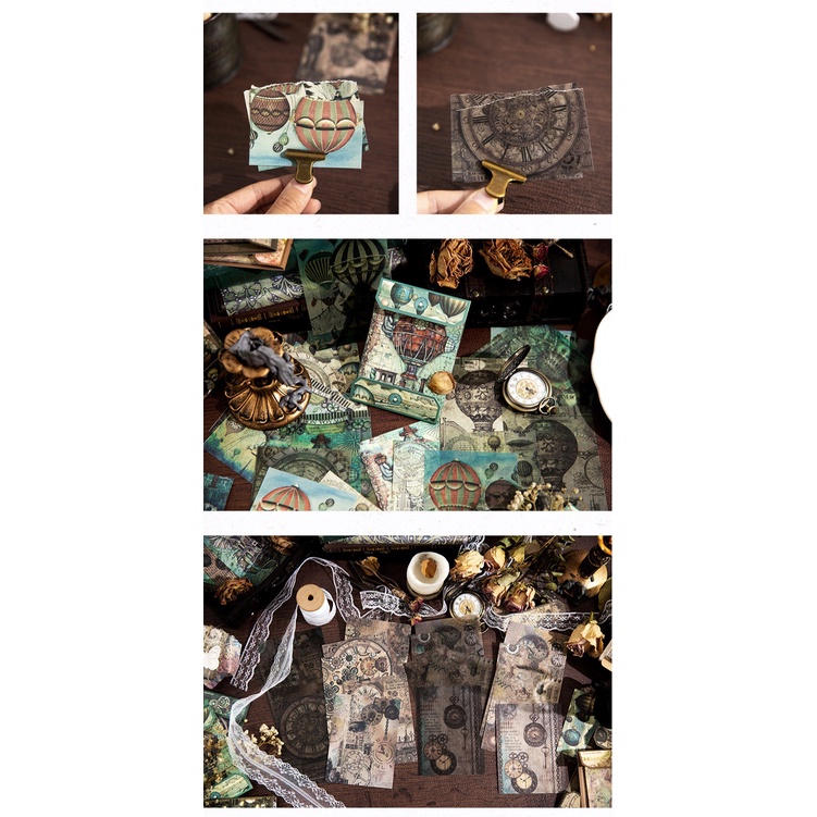 ENWEI 30 Pcs [Medieval Story Series] Vintage Journal Material Paper ...