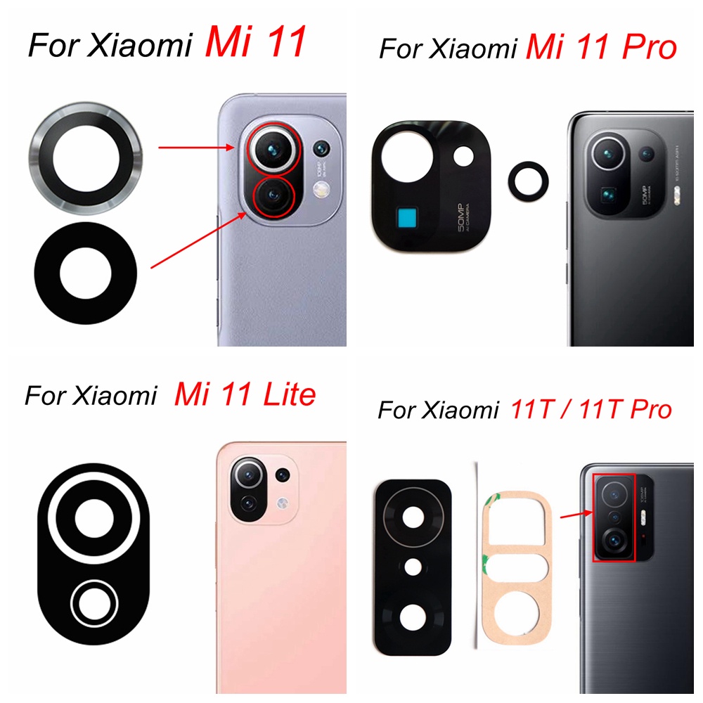NEW Rear Back Camera Glass Lens For Xiaomi POCO X3 NFC Global Version  Camera Glass With Cover Frame Holder With Glue Adhesive