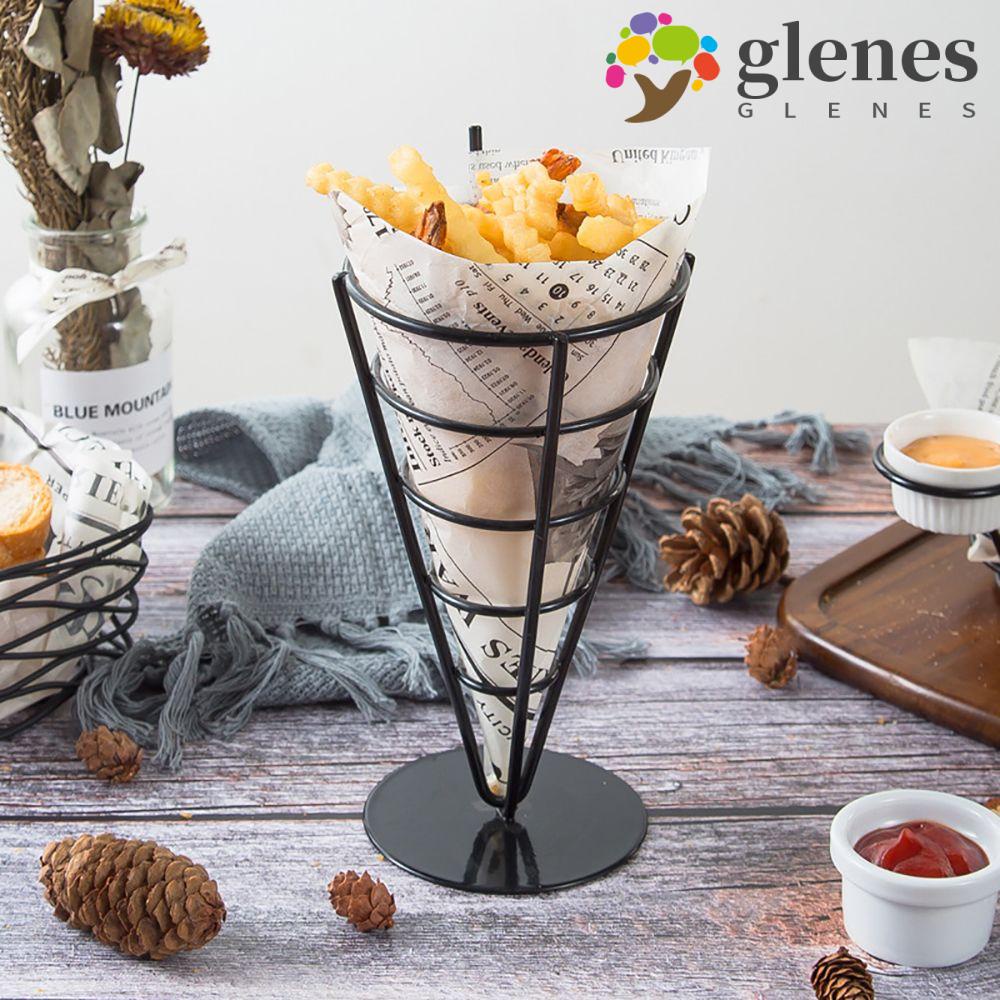 GLENES French Fries Rack American wrought Iron Cafe Bar Snack Rack ...